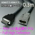 HDMIオス-HDMIメス 中継ケーブル HDSS-HFHM-003　0.3m