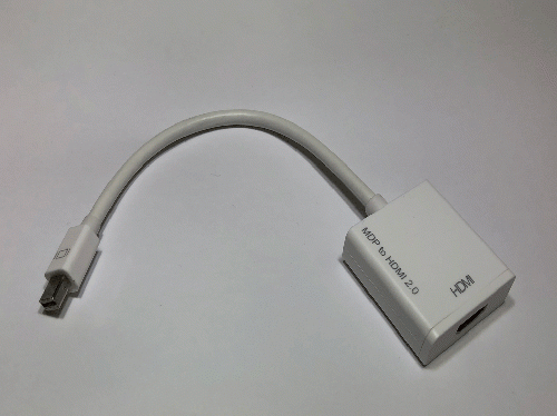 Mini DisplayPort 1.2 - HDMI2.0変換ケーブル(Active)